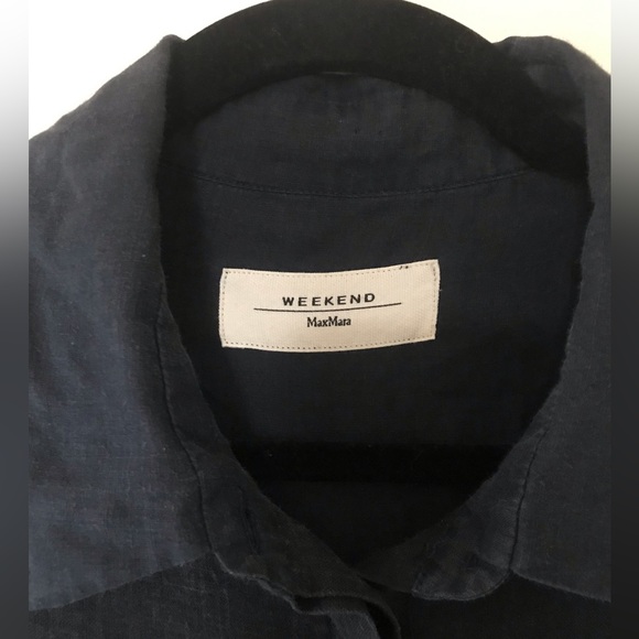 Multicolor And Multi Print Linen Collared Button Down Long Sleeve Shirt - Picture 2 of 9